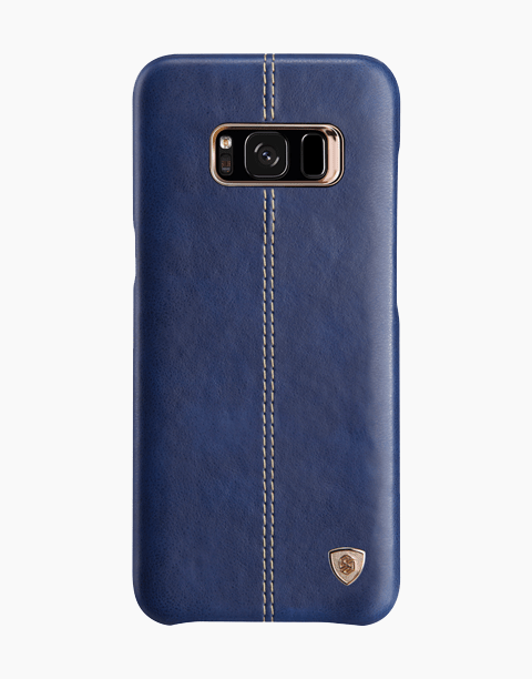Nillkin Englon Series Premium Leather Slim Back Cover for Galaxy S8 Plus - Blue