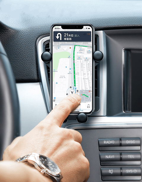 Emoticon Cute By Baseus Gravity Car Mount Black