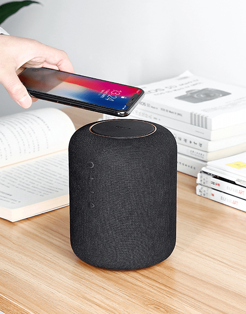 Encok E50 By Baseus 24W Bluetooth Speaker With Wireless Charger function Qi - Black