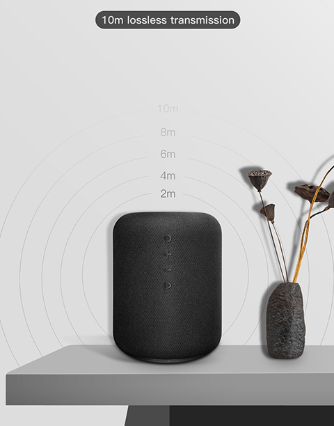 Encok E50 By Baseus 24W Bluetooth Speaker With Wireless Charger function Qi - Black