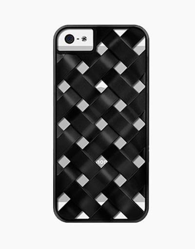 Black Engage Form case for iPhone 5/5s by Smartkoshk, showing the sleek design and textured surface.