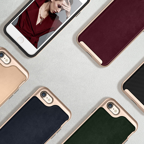 iPhone 7 | 8 Caseology Envoy Classic Rich Texture PU Leather Navy Blue