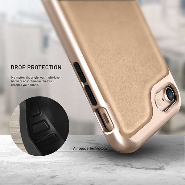 iPhone 7 | 8 Caseology Envoy Classic Rich Texture PU Leather Beige