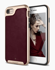 iPhone 7 Caseology Envoy Classic Rich Texture PU Leather Cherry Oak