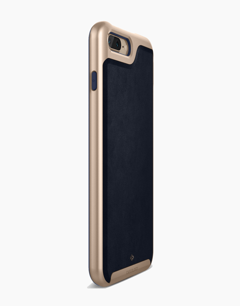 iPhone 7 Plus Caseology Envoy Classic Rich Texture PU Leather Navy Blue