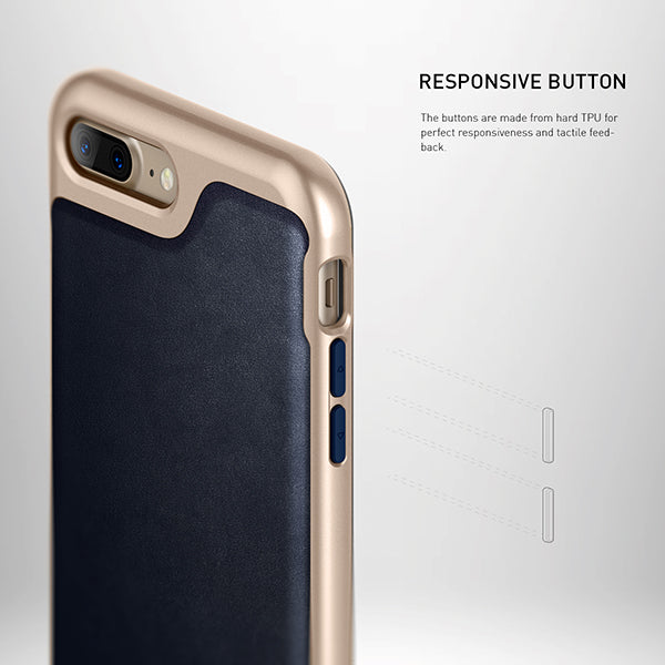 iPhone 7 Plus Caseology Envoy Classic Rich Texture PU Leather Navy Blue