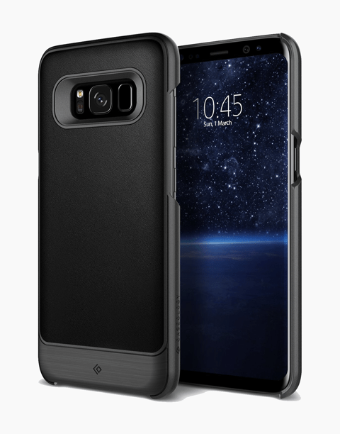 Fairmont Series Original From Caseology One-Piece Premium Ultra Slim Cover Modern Classic for Galaxy S8 Plus - Black