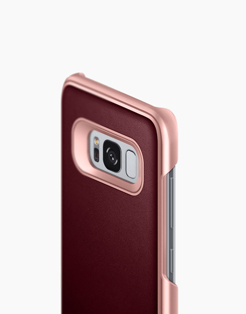 Fairmont Series Original From Caseology One-Piece Premium Ultra Slim Cover Modern Classic for Galaxy S8 Plus - Burgundy