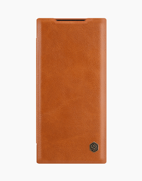 Nillkin Qin Leather Flip Case For Note 20 Ultra - Brown