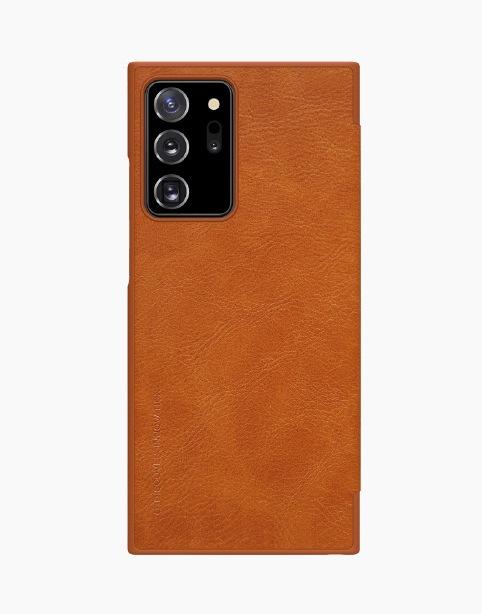 Nillkin Qin Leather Flip Case For Note 20 Ultra - Brown