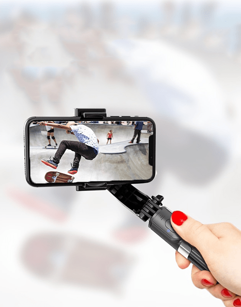 L08 Anti-Shake Gimbal Stabilizer Selfie Stick Tripod 360° Rotate