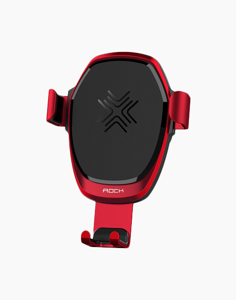 Gravity By Rock Fast Wireless Charger ( 10W ) + Car Holder - Red