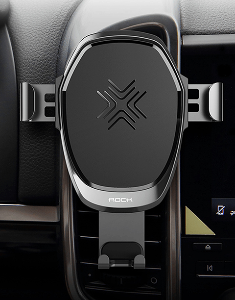 Gravity By Rock Fast Wireless Charger ( 10W ) + Car Holder - Gray