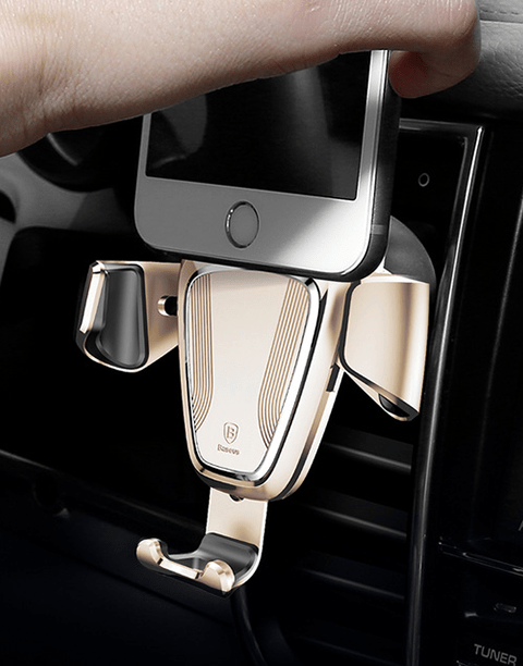 Gravity Car Mount By Baseus Air Vent Mount – Gold