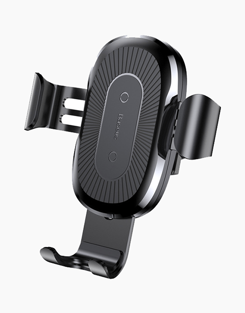 Gravity Car Mount Wireless Charger [ Fast Charging ] By Baseus Black