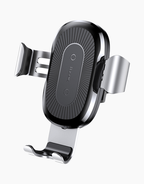 Gravity Car Mount Wireless Charger [ Fast Charging ] By Baseus Silver/Black