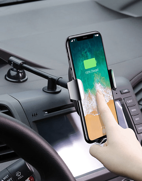 Heukji By Baseus Wireless Charger Gravity Car Mount Silver/Black