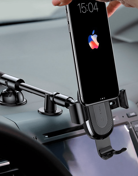Heukji By Baseus Wireless Charger Gravity Car Mount Silver/Black