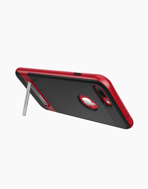 Smartkoshk High Pro Shield Series anti-shocks case for iPhone 7 in black and red with rugged design and protective features.