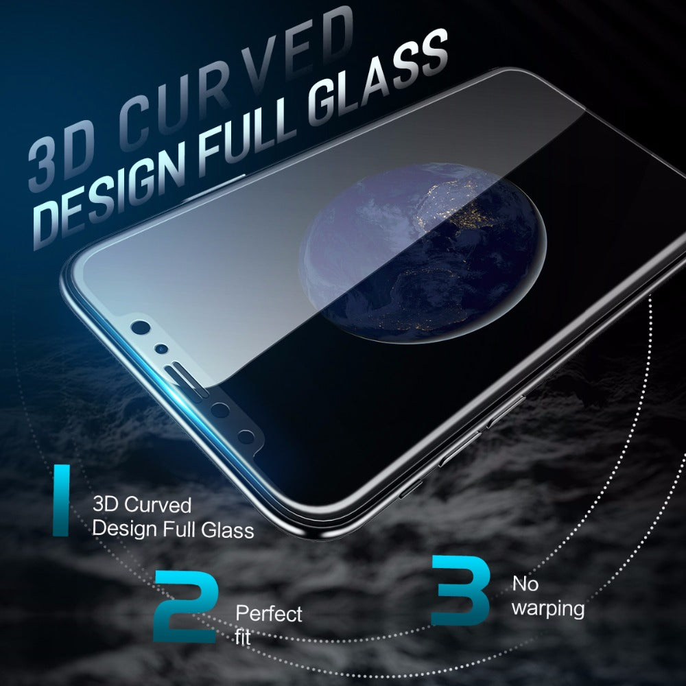 3D Curved Soft Edge Full Screen Protector By Rock For iPhone X