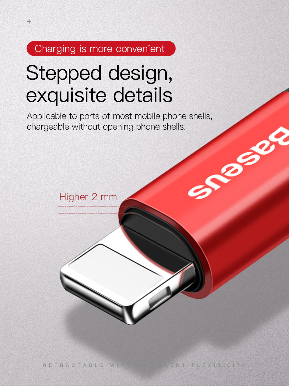 Fish Eye By Baseus Flexible Anti-Cut lightning Cable 1M Red