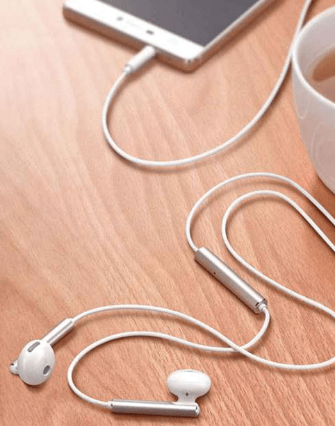 Huawei Earphone Am116 Original, Metal Version - 3.5mm -white