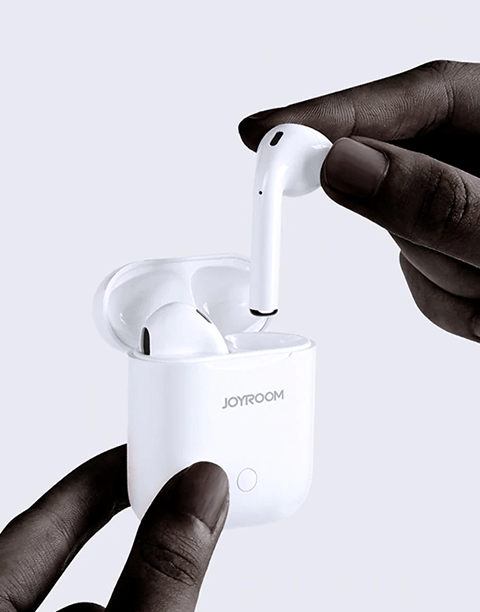 AirPods By Joyroom Support Wireless Charging, work with iOS and Android + Free Case