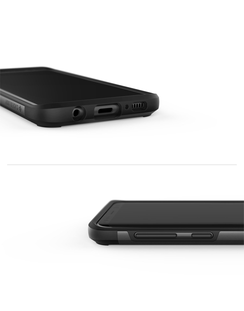 Legion Series From Caseology Heavy Duty Drop Protection Defense Shield Elite Armor for Galaxy S8 Plus - Black