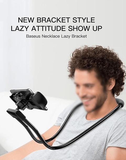 Baseus Necklace Lazy Bracket Black ( Most of mobile devices 4-10 inch ）