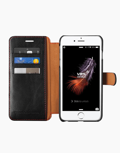 LAYERED Dandy SERIES Leather Case By VRS Design For iPhone 7 | 8 - Black
