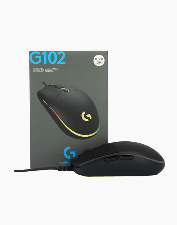 LOGITECH G102 LIGHTSYNC Gaming Mouse - BLACK - EER
