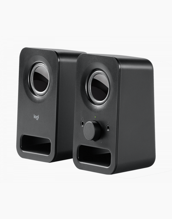 LOGITECH Audio System 2.0 Z150 - Midnight Black - UK plug