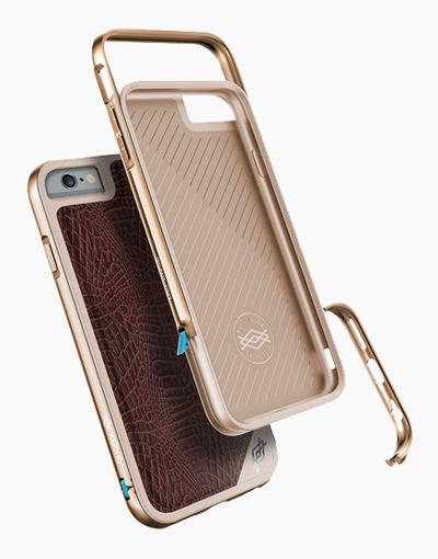 iPhone 6/6s Plus Defense Lux Brown Croc