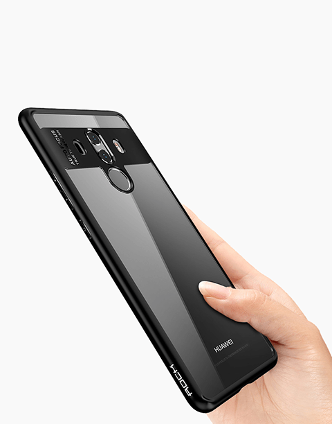 Clarity Series Original By Rock Transparent Slim Case For Mate 10 Pro - Black