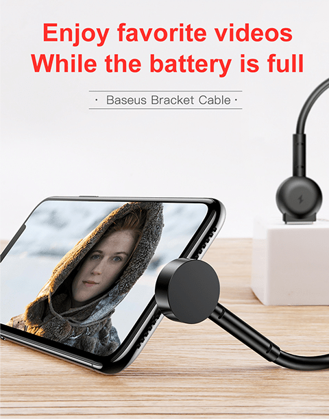 Maruko By Baseus lightning Video Cable Black