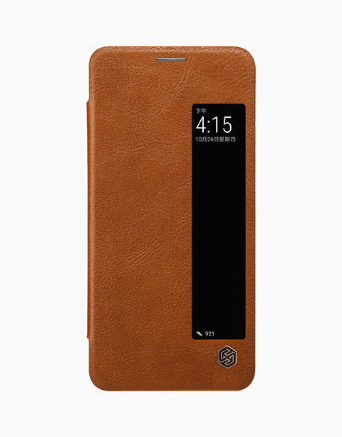 Qin Leather By Nillkin Smart Cover For Mate 10 Pro - Brown