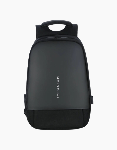 MEINAILI 1801 Laptop Backpack -15.6 Inch – USB Charging Port Black
