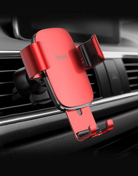 Baseus Metal Age Gravity Car Moun Air Outlet Version Red