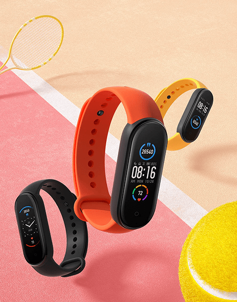 Mi Band 5 Smart Wristband 1.1 inch,11 Sports Modes, 14 days - Black