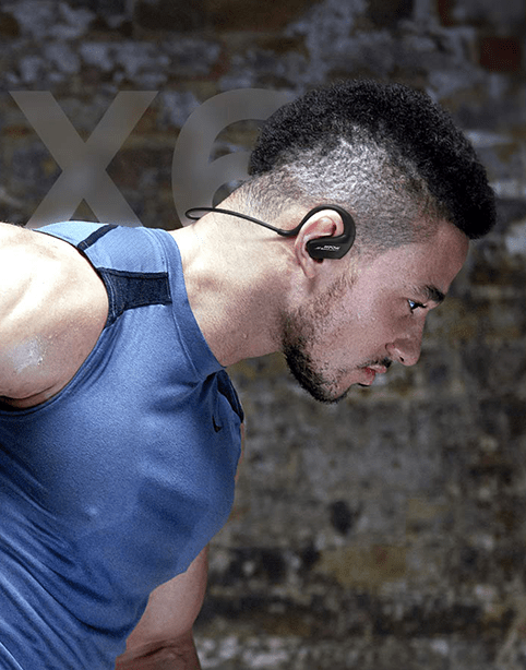 Mpow DS6 (A6X) Sport Wireless Headphone, Bass+, IPX6, BT5.0 Long Battery 9h Black