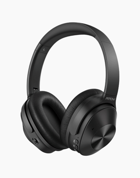 Mpow H12 Hybrid Active Noise Cancelling Headphones Long Battery 30H Black