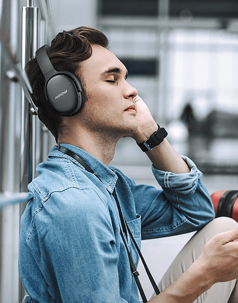 MPOW H10 Holo Active Noise-Cancelling Headphone Long Battery 30H Black