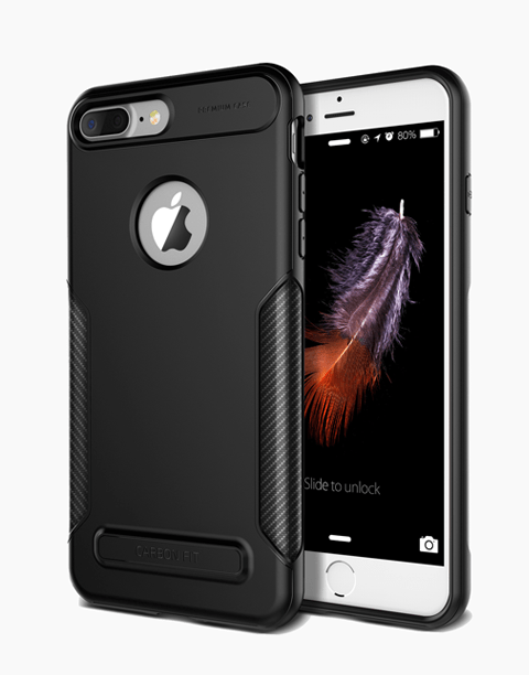 Carbon Fit 2 Series Original From VRS Design Anti-shocks Case For iPhone 7 Plus / Black