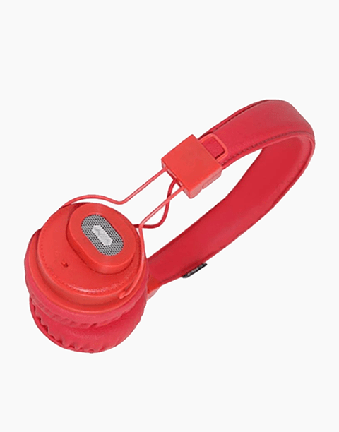 X5SP By NIA Wireless Headphone, Speaker, FM Radio, Aux, Memory Card Red