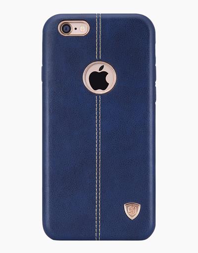 Blue Englon leather case for iPhone 6 Plus by Smartkoshk, featuring a sleek design and precise cutouts for buttons and camera.
