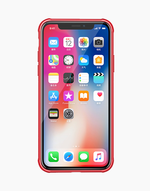 Wave Case By Nillkin Flexible Slim Case Anti-shock For iPhone X – Red