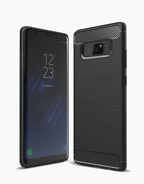Armor By iPaky Slim Case Anti-fingerprint &amp; Anti-shocks For Note 8 – Black