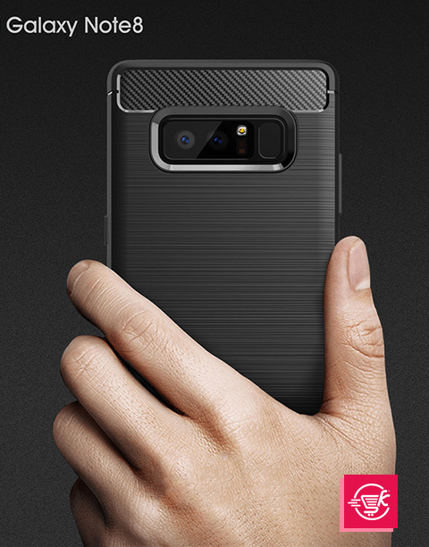 Armor By iPaky Slim Case Anti-fingerprint &amp; Anti-shocks For Note 8 – Black