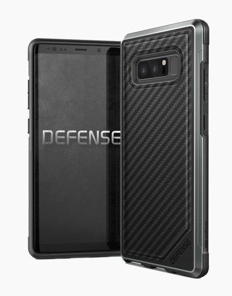 Defense Lux Carbon by X-Doria Anti Shocks Case Up To 3M For Galaxy Note 8 - Black