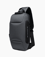 Ozuko Crossbody Bag, Anti-theft With USB - Gray